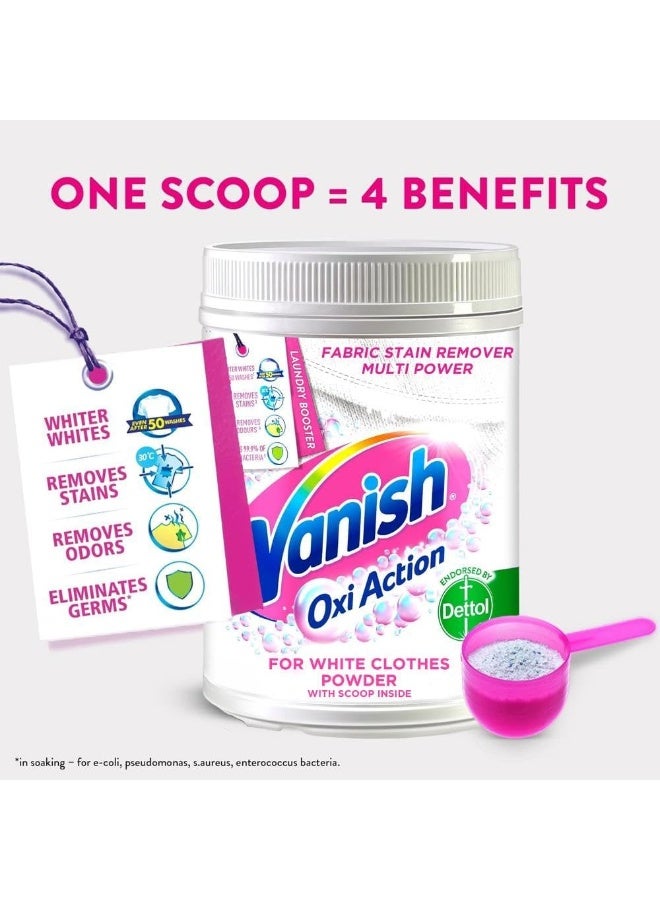 Vanish Oxi Action Stain Remover Powder for White Clothes - Image 3